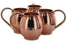 M Estilo Handcrafted Solid Copper Moscow Mule Mugs