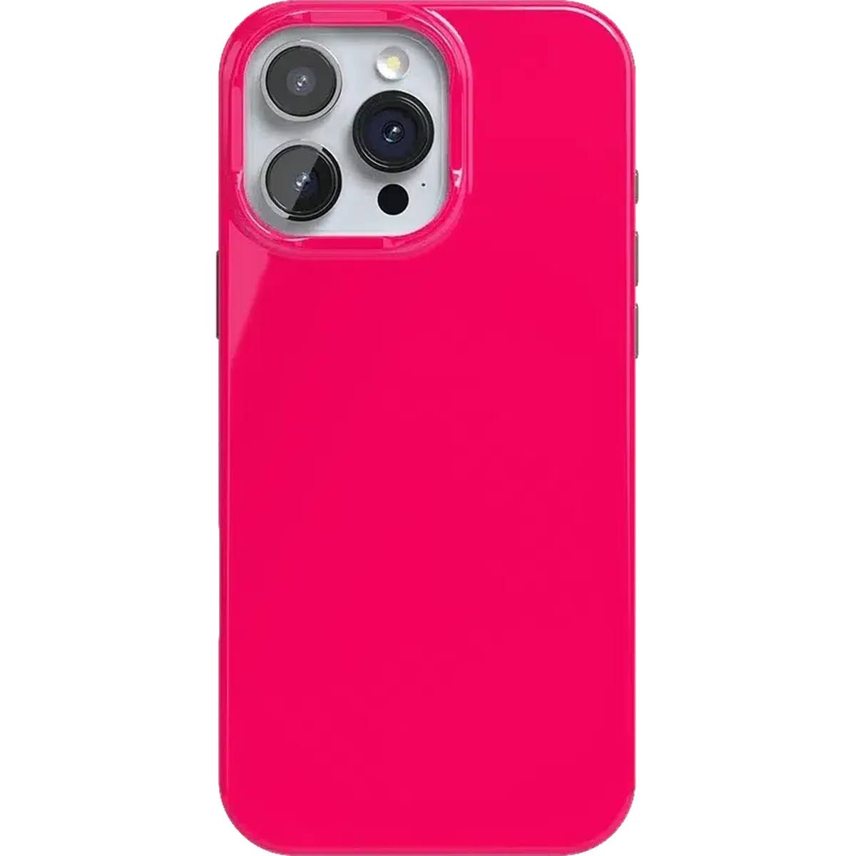 Casely iPhone 16 Pro Max Compatible with MagSafe Think Pink | Solid Neon Pink Case Classic + MagSafe