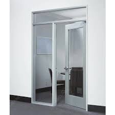 Single Restaurant Door Closer Front Black Double Glass Entry ...