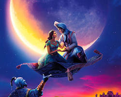 Mena Massoud e Naomi Scott nel live action Aladdin