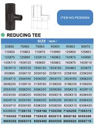 hdpe tee , reducing tee pipe fitting , - 公元管道（浙江 ...