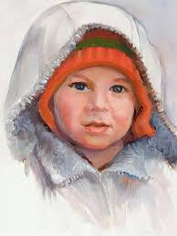 Paula Piraino Grimes :: Fine Arts, Boy in Hooded Jacket, oil portrait ... - boy-hooded-jacket