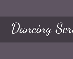 Imagem de Dancing Script font