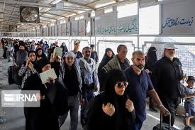 فیلم| تردد زائران اربعین حسینی از مرز شلمچه