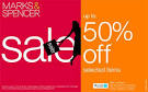 Sale at marks and spencer