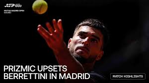 Prizmic shocks Berrettini in Madrid, sets up showdown with Shelton