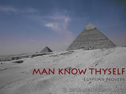 QOTD: &quot;Man know thyself.&quot; -Ancient Egyptian proverb | Heru hood ... via Relatably.com