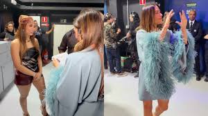Patrícia Abravanel mostra momento em que é corrigida por convidado nos bastidores do SBT