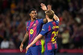 Hansi Flick offers update on Marcus Rashford and Frenkie de Jong after duo miss Barcelona training ahead of Real Betis