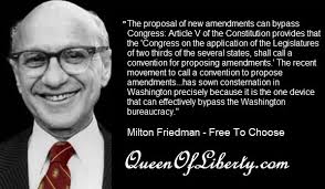 Milton Friedman was in favor of having an Article V convention of ... via Relatably.com