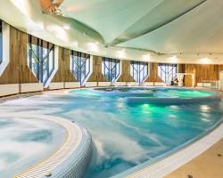Image of swimming pool in a Swissotel hotel spa
