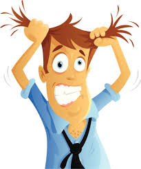 Image result for pulling your hair out kid