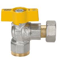 Ball valves for gas, Venus Angle with nut | Effebi