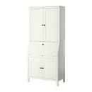 IKEA HEMNES DESK BUREAU WHITE OFFICE CONSOLE. - eBay