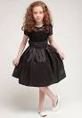 Girls black party dress