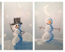 Image of snowman with basic shading