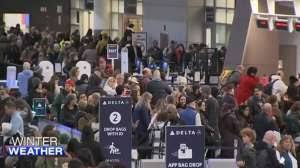 Snowstorm causes flight delays, cancellations in Boston