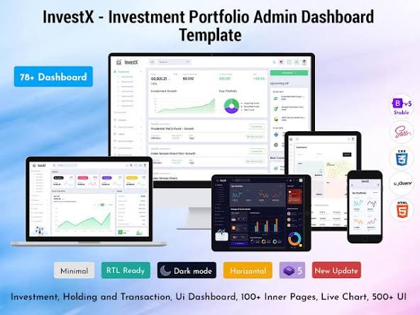 12 Elegant Investment Dashboard For Your Portfolio Management