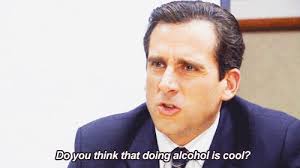 the office, drinking, michael scott, booze, do you think that doing alcohol is cool, doing drugs. Added by: wiffles Source: 99gag.tumblr.com - tumblr_mi9zqvOLPs1rbc9h1o1_500