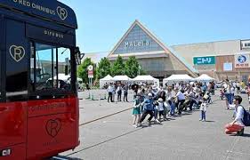 モレラ岐阜でバスフェスタ！連節バスと力勝負
