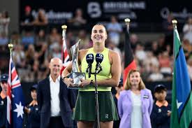 Aryna Sabalenka suggests if she's now the favorite for the Australian Open title after her Brisbane victory
