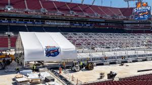 NHL 'Happy to Have' Tent Over Rink During Stadium Series Prep in Tampa