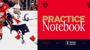 NOTEBOOK: New Panthers hit the ice; Updates on Marchand, Jones