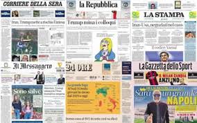 Trend Google: prime pagine quotidiani