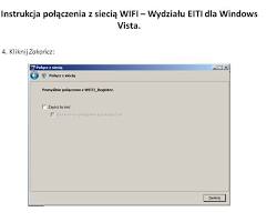 Obraz: Po pomyślnym połączeniu z siecią WiFi