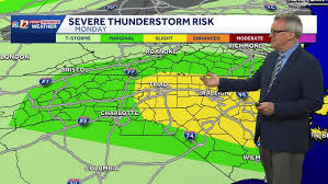 Weather Impact Day: Hot and muggy, scattered severe storms possible Monday in North Carolina