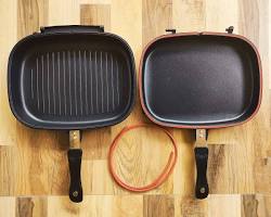 Image of Dessini Magic Pan Double Grill Frying Pan