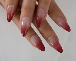 Hình ảnh về Red nails with different finishes