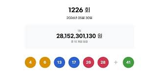 1226 회 로또 번호 아이콘