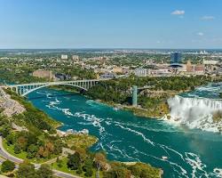Image of Niagara Falls from the Canadian side panoramic view