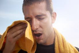 Image result for sweat from heat