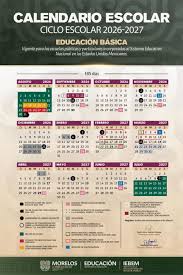 Calendario Escolar 2026 A 2027 Sep