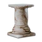 Stone pedestal table base