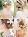 Bridal hair with flowers