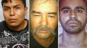 Luis Castro-Villeda, 22, Ruben Ceja-Renjal, 57, and Juan Manuel Fuentes-Morales, 26, were arrested by federal agents in connection with the rescue of a ... - ht_cartel_suspect_mugshots_split_jc_140716_16x9_992