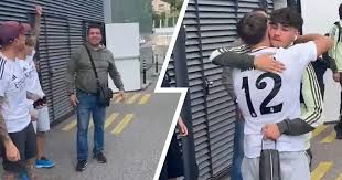Real Madrid youth star Liberto Navascués gets emotional family reunion before Youth League final