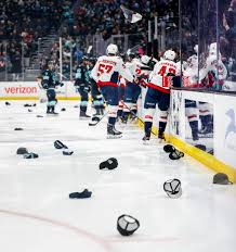 Kraken Fans Cap Toss