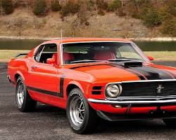 Ford Mustang Boss 302 car, year 1970