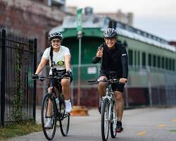 Razorback Greenway bike trail Spring Square 2 Square ride, AI generated