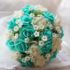 Image result for karangan bunga mawar biru