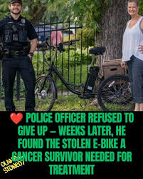 When someone stole the e-bike that a cancer survivor, Olivia ...