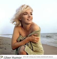 A wonderful photo of Marilyn Monroe on Santa Monica Beach by ... via Relatably.com