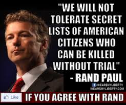 Rand Paul filibusters, quotes circulating on Facebook - The Global ... via Relatably.com