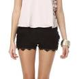 High Waisted Lace Shorts Black - Missguided