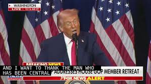 ‘There’s a Sickness There’: Trump Tells House Republicans ‘There’s Something Wrong’ With Their Colleague Thomas Massie