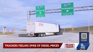 Diesel prices surge in Pennsylvania as Iran conflict pushes fuel costs higher
